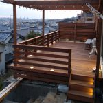 イタウバで作ったウッドデッキの施工写真