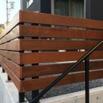 イタウバで作ったウッドフェンスの施工写真